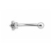 پیرسینگ ابرو ستاره نگین دار 10mm کد559