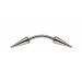 پیرسینگ ابرو اسپایک 10mm کد308