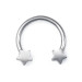 پیرسینگ نعلی ستاره 12mm کد 2382