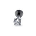 پیرسینگ دایره نگین 3mm کد 76