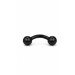 پیرسینگ ابرو مشکی 10mm کد569